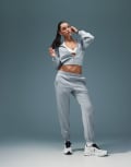 [ASOS] 4505 performance training trackies in grey marl 6 Grey Marl