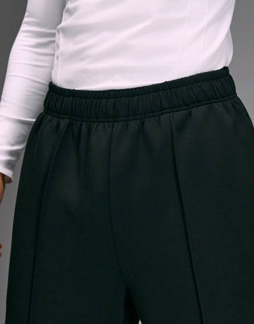 4505 performance wide leg joggers with pintuck detail in greige, 5 of 5