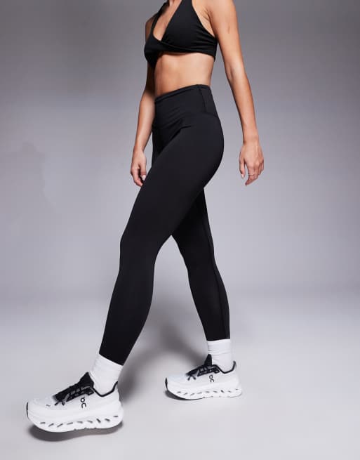 4505 Petite - Icon Active - Sorte træningsleggings med høj talje, inderlomme og formende effekt bagpå, 5 af 5