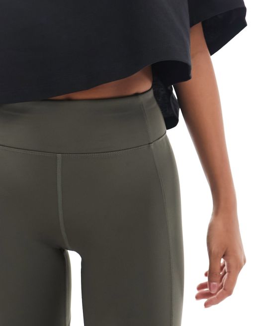 4505 Petite Icon bum sculpt high waist gym legging in khaki , 5 of 5