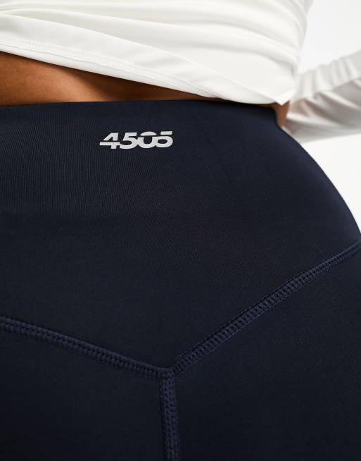 4505 Petite – Icon – Gesäßformende Sport-Leggings in Marineblau , 3 von 4