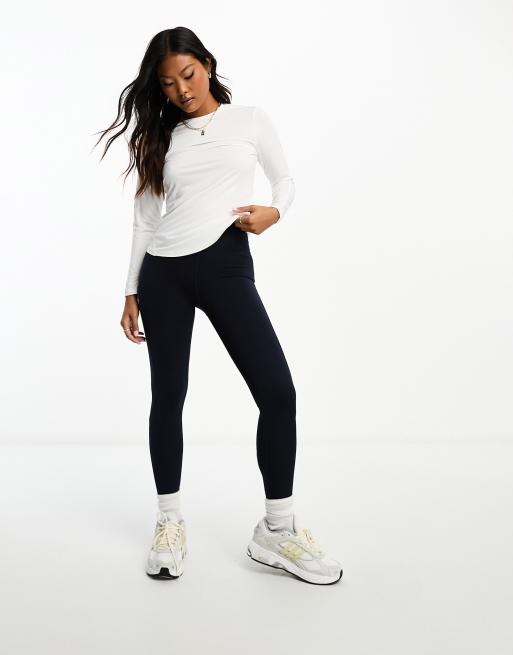 4505 Petite – Icon – Gesäßformende Sport-Leggings in Marineblau , 4 von 4