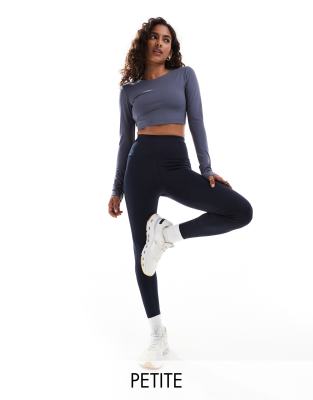 4505 Petite - Icon - Gesäßformende Sport-Leggings in Marineblau