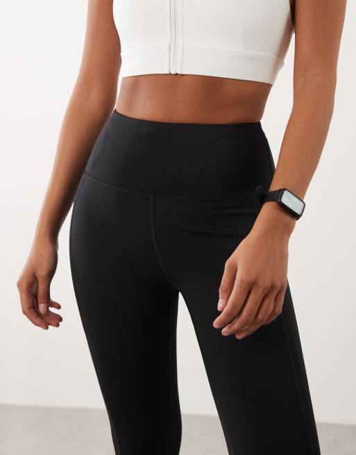 4505 Petite - Icon - Legging de sport avec taille nouée et poche pour téléphone - Noir, 3 de 5
