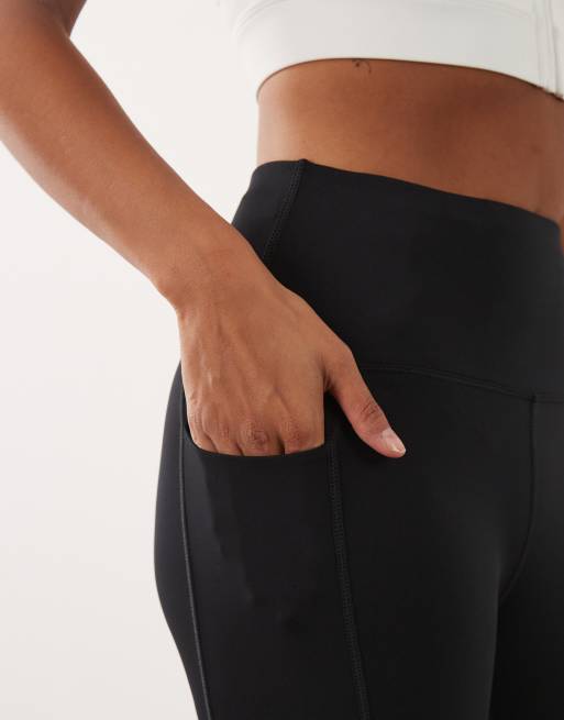 4505 Petite - Icon - Legging de sport avec taille nouée et poche pour téléphone - Noir, 4 de 5