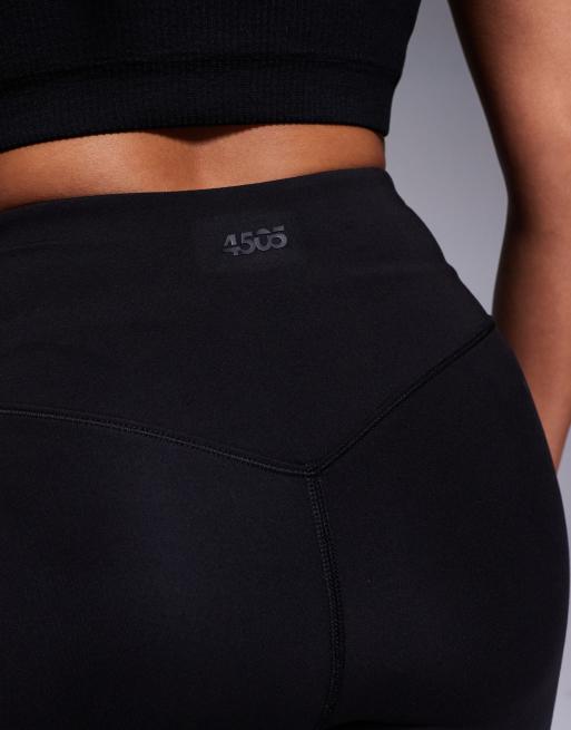 4505 Petite - Icon - Legging de yoga doux à taille croisée - Noir, 4 de 5