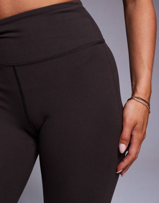 4505 Petite - Icon - Legging de yoga slim en tissu doux à taille haute - Chocolat, 5 de 5