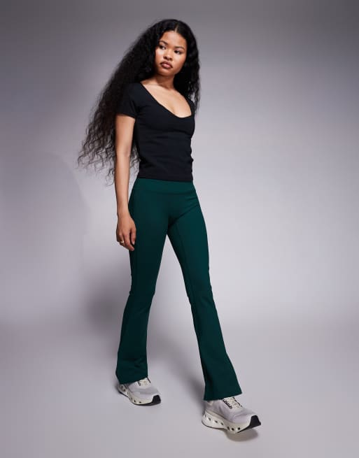 4505 Petite - Icon - Legging de yoga slim en tissu doux à taille haute - Vert sapin, 3 de 5