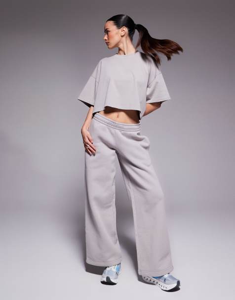 4505 Petite - Icon Rest Day - Pantalon de jogging ample en coton épais 440 g/m2 - Délavage cendré - view 1