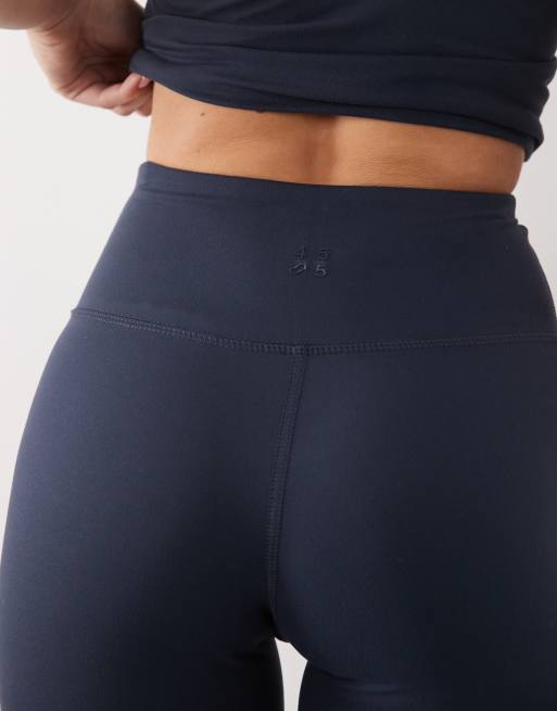 4505 Petite Icon soft touch high waist slim kick yoga leggings in midnight navy, 5 of 5