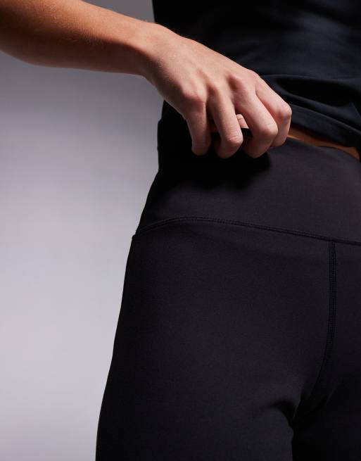 4505 Petite Icon soft touch high waist wide leg dance pant in black, 4 of 5
