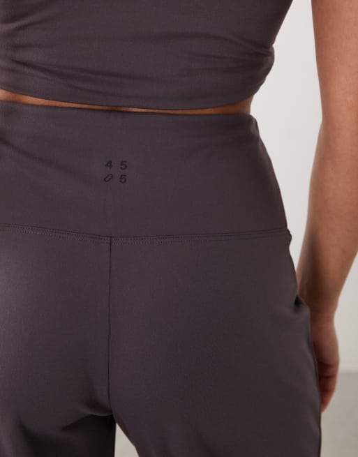 4505 Petite Icon soft touch high waist wide leg dance pants in storm grey, 5 of 5
