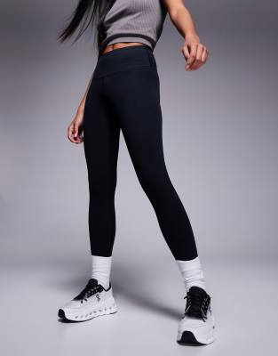 4505 Petite Icon soft touch high waist yoga leggings in black