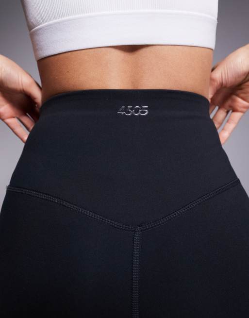 4505 Petite Icon soft touch high waist yoga leggings in black, 2 of 5