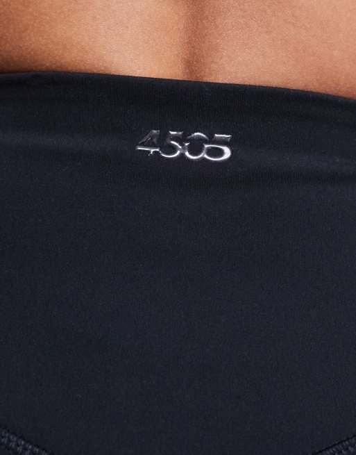 4505 Petite Icon soft touch high waist yoga leggings in black, 5 of 5