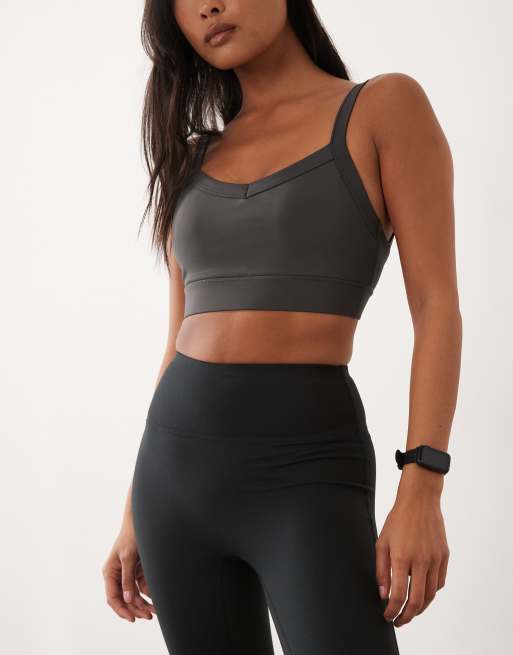 4505 Petite Icon soft touch high waist yoga leggings in black, 4 of 5