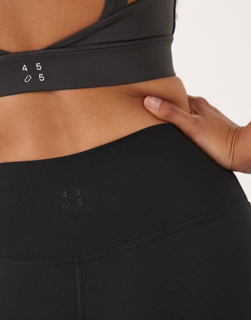 4505 Petite Icon soft touch high waist yoga leggings in black, 5 of 5