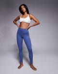 [ASOS] 4505 Petite Icon soft touch high waist yoga leggings in china blue 14 China Blue