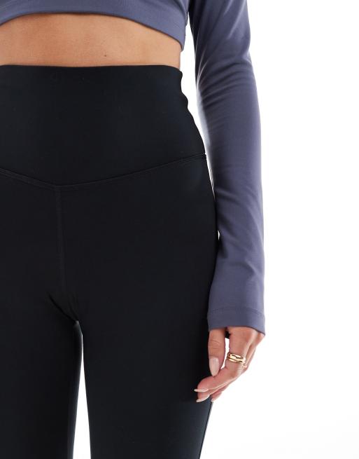 4505 Petite - Icon - Sorte bløde højtaljede slim-yogaleggings med svaj, 5 af 5