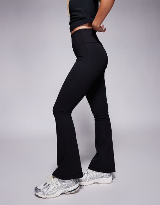4505 Petite - Icon - Sorte smalle bløde yogaleggings med høj talje og svaj, 5 af 5