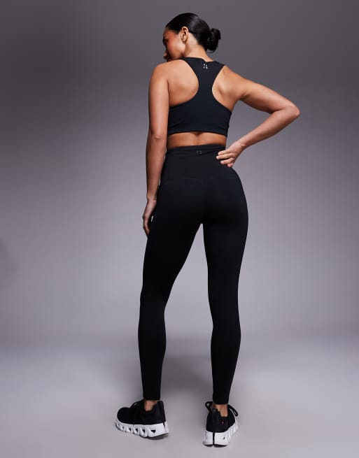 4505 Petite Icon thermal high waist running leggings in black, 2 of 5