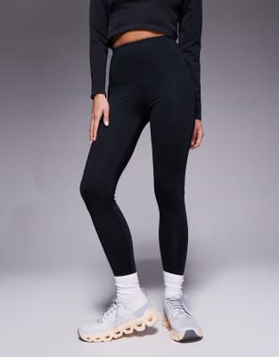 4505 Petite - Icon - Thermo-Laufleggings in Schwarz mit hohem Bund