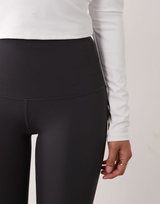 4505 Petite Icon træningsleggings med formgivende højtalje, inderlomme og kulgrå farve, 5 af 5