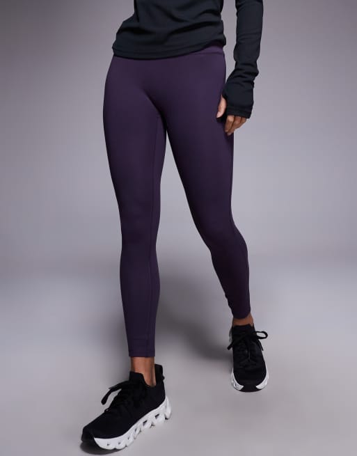 4505 Petite - Icon - Zachte yogalegging met hoge taille in paars, 4 van 5