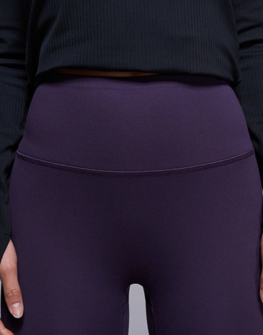 4505 Petite - Icon - Zachte yogalegging met hoge taille in paars, 5 van 5