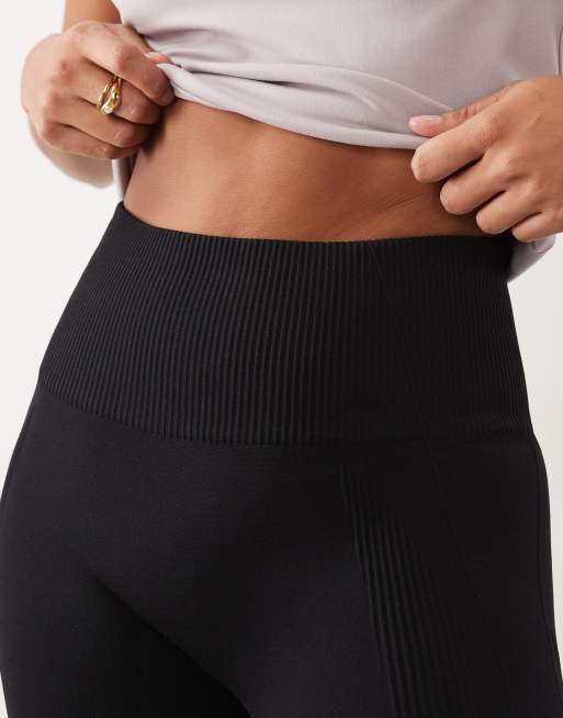 4505 Petite sculpting seamless high waist gym leggings in black, 4 of 5