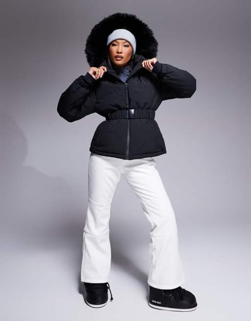 4505 Petite Ski water repellent insulated ski jacket in black , 2 of 4