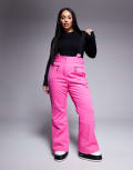 [ASOS] 4505 Plus Ski soft shell water repellent kick flare ski pants in pink 22 Pink