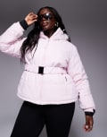 [ASOS] 4505 Plus Ski water repellent insulated ski jacket in pink 18 Pink