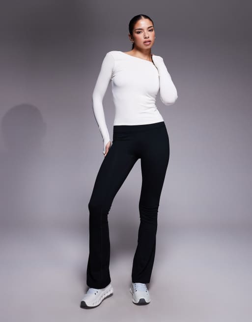 4505 plush handle scoop back layering long sleeve in ivory, 3 of 4