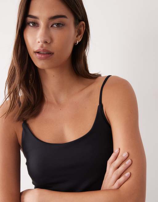 4505 plush ultra soft lightweight layering vest in black, 2 of 4