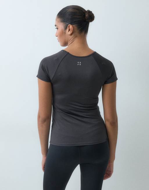 4505 premaman Icon active quick dry slim fit T-shirt antracite, 5 di 5