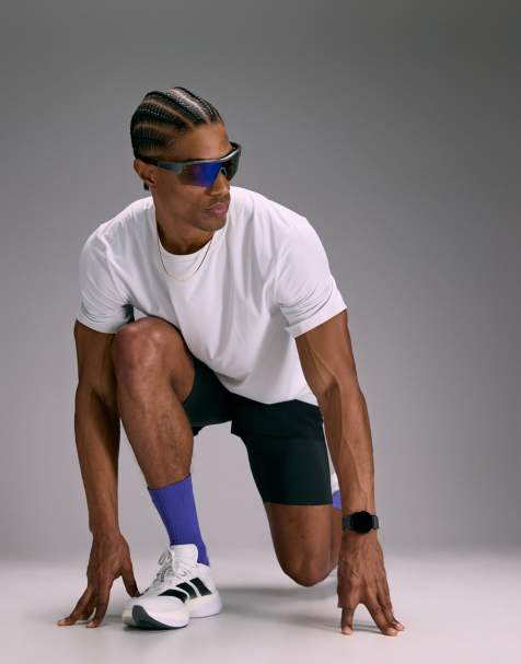 4505 Premium quick dry running t-shirt with bonded seams and mesh panel in white - view 1