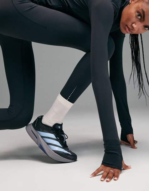 4505 - Premium - Reflecterende hardlooplegging met hoge taille, telefoonzakjes en gebonden naden in zwart - view 1