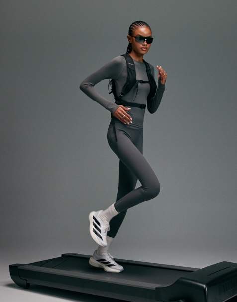 4505 Premium reflective high waist running leggings with phone pockets and bonded seams in turbulence grey - view 1