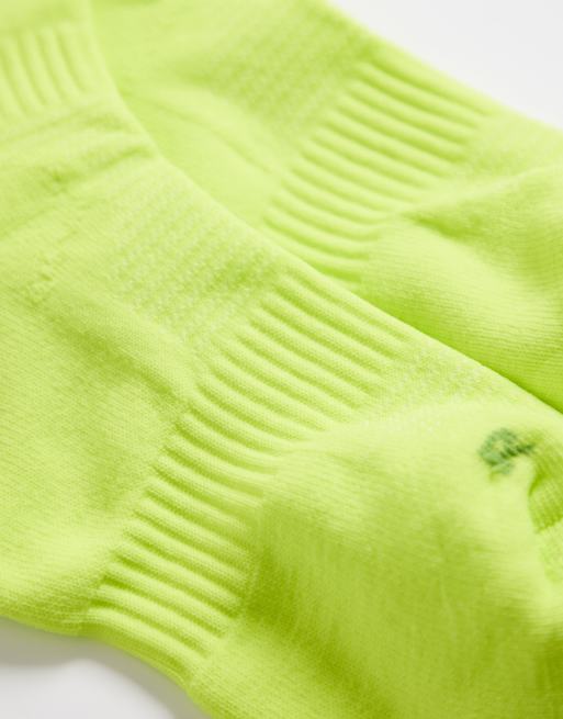 4505 - Premium - Set van 2 hardloopsokken met voetboogondersteuning en antibacteriële afwerking in limoen, 3 van 3
