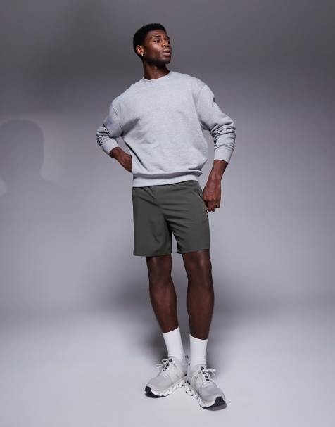 4505 quick dry heavyweight oversized training sweatshirt in grey marl - view 1
