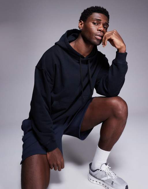 4505 quick dry heavyweight training hoodie in washed black 