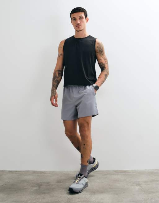 4505 quick dry mesh cropped training tank in black, 5 of 5