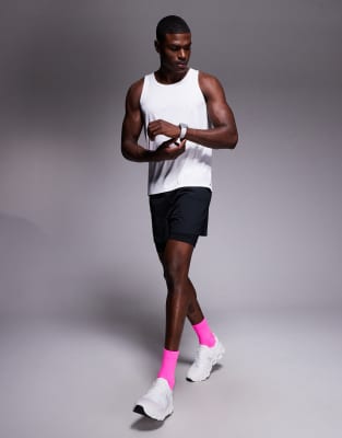 4505 Quick Dry Mesh Relaxed Fit Running Tank Top In White