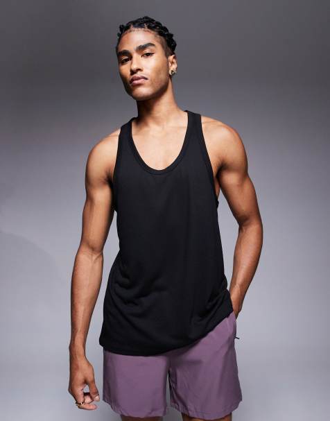 4505 quick dry mesh running tank top in black - view 1