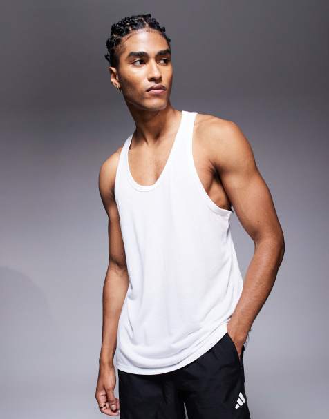 4505 quick dry mesh running vest in white - view 1