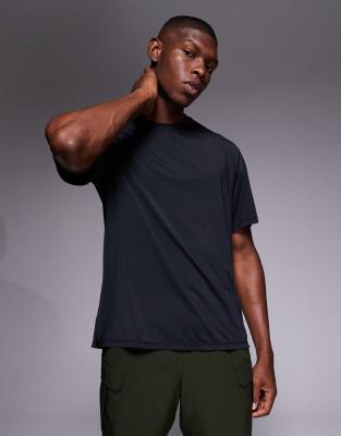 4505 Quick Dry Nylon Performance Mesh Oversized Running T-shirt In Black