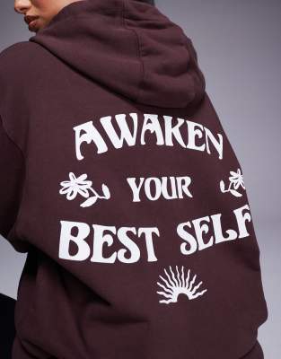 4505 QUICK DRY OVERSIZED TRAINING HOODIE WITH BACK PRINT 