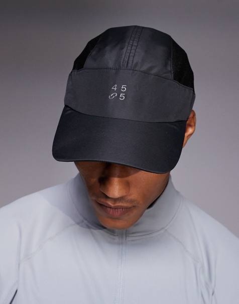 4505 quick dry performance adjustable running cap in black - view 1
