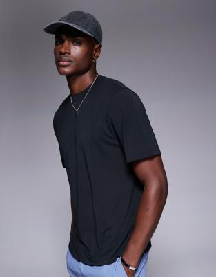 4505 Quick Dry Performance Jersey Back Graphic Oversized Running T-shirt In Black